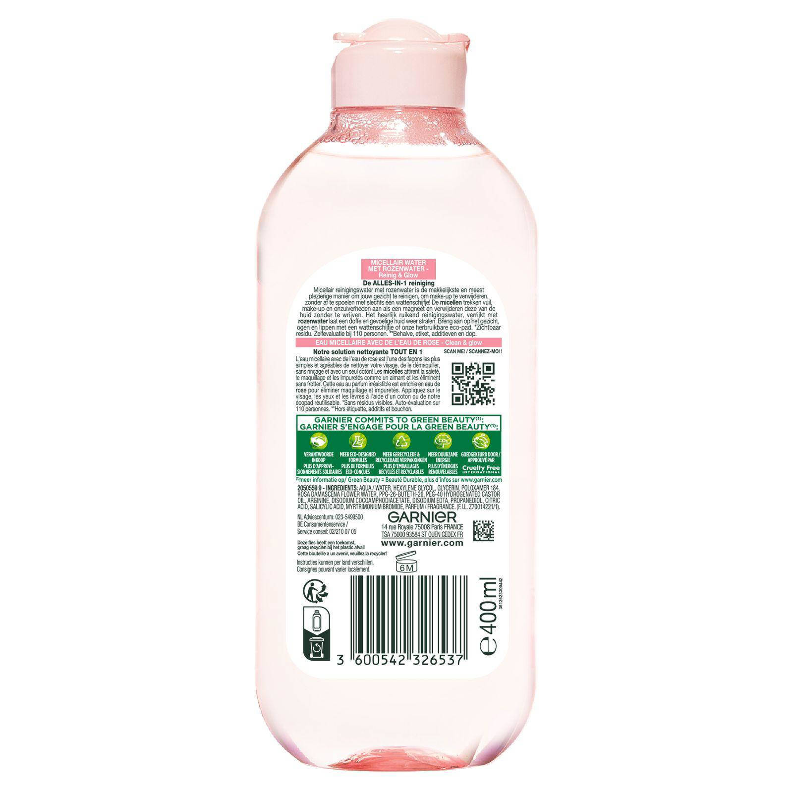 Garnier Reinigingswater met Rozenwater micellair - 400 ml