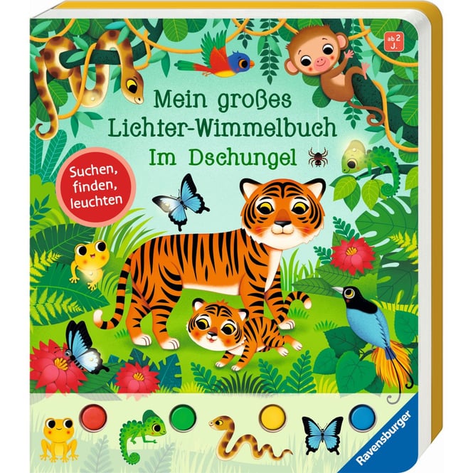 Mein großes Lichter-Wimmelbuch - Im Dschungel