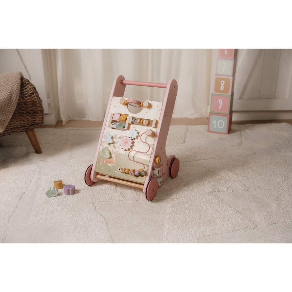 Køb Little Dutch Fairy Garden Pink Multi-Aktivitets Gåvogn