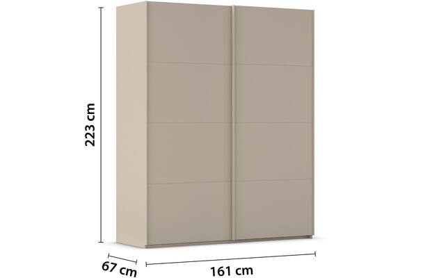 Kledingkast Finca Mat Glas