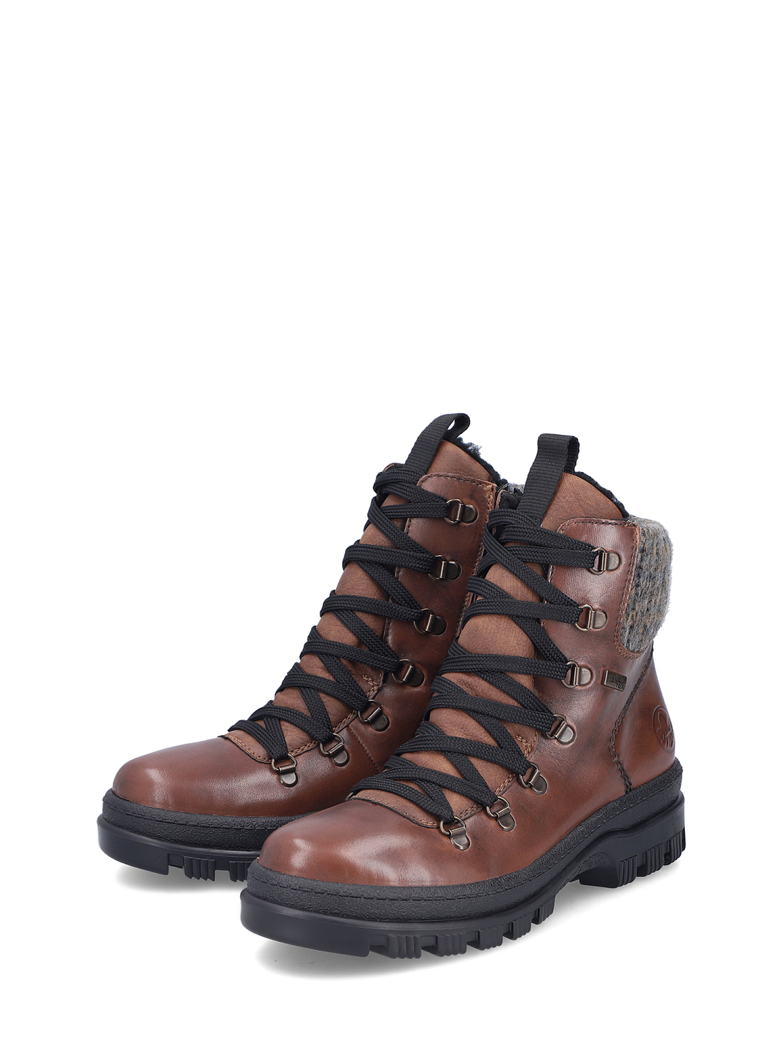 Rieker Leather tex varmfôret med brodder