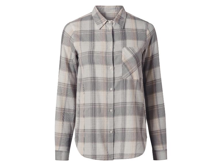 Flanellen dames blouse
