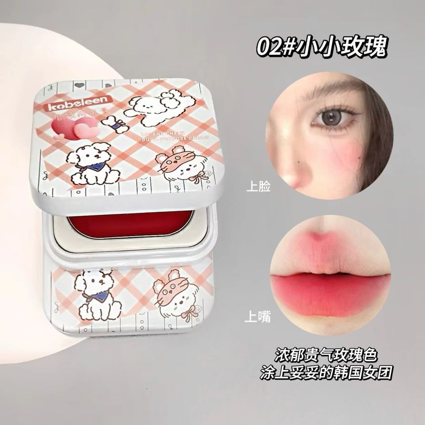 kobeleen - Multifunctionele lip- en wangcrème - 1-3