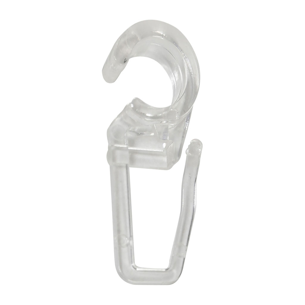 Lot de 10 agrafes plastique transparent D 20mm