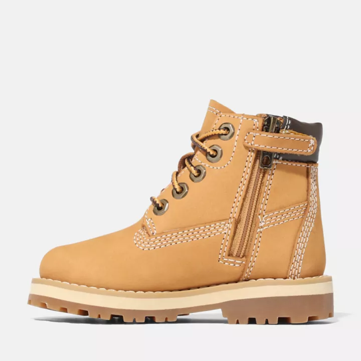 Bottine 6-Inch Courma Kid à zip latéral pour tout-petit en jaune
