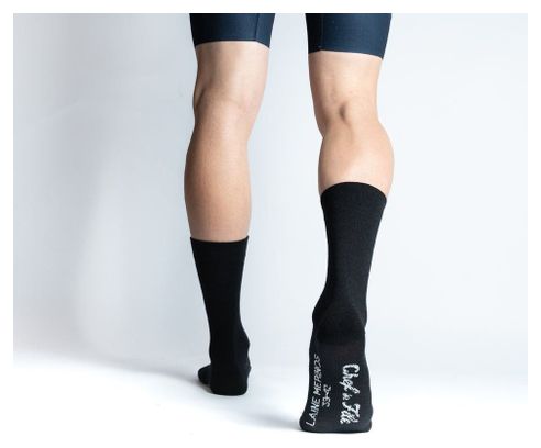 Chaussettes Laine Mérino Chef de File - Noir