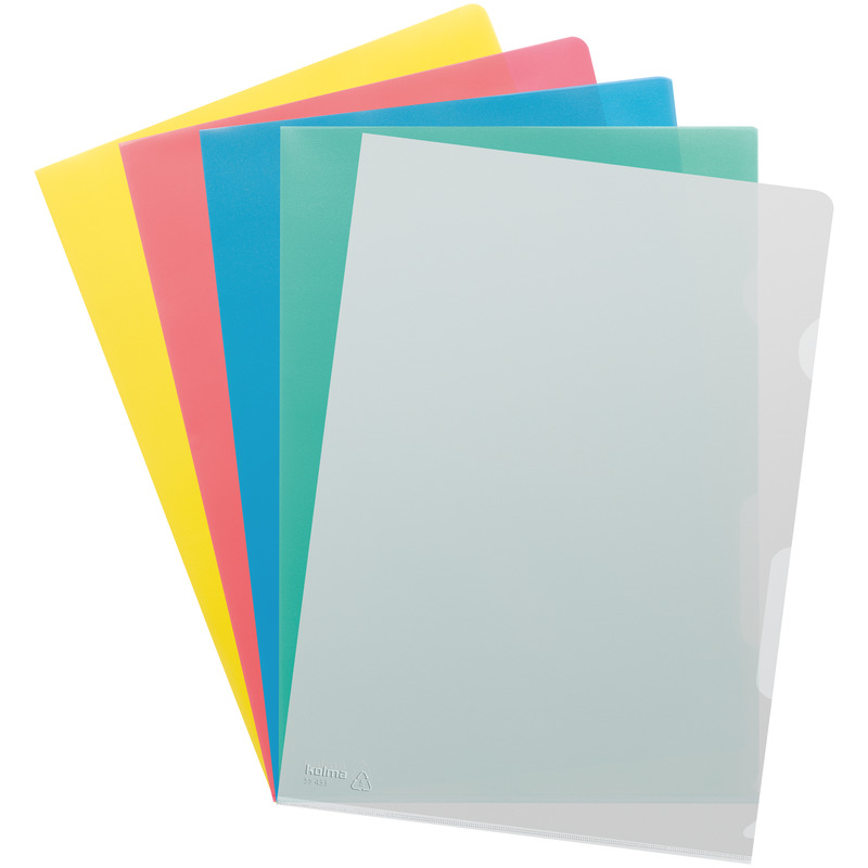 Kolma Sichtmappen SuperStrong 100 Stück, A4, 120 µm, genarbt, assortiert