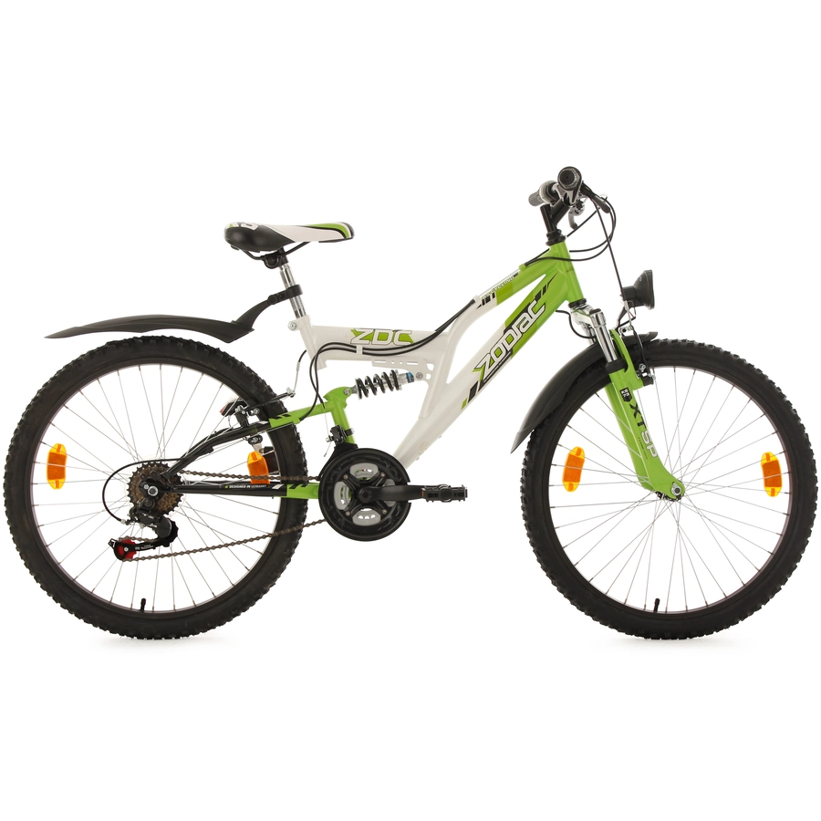 KS Cycling Kinderfahrrad 24'' Zodiac RH 38 cm weiß-grün
