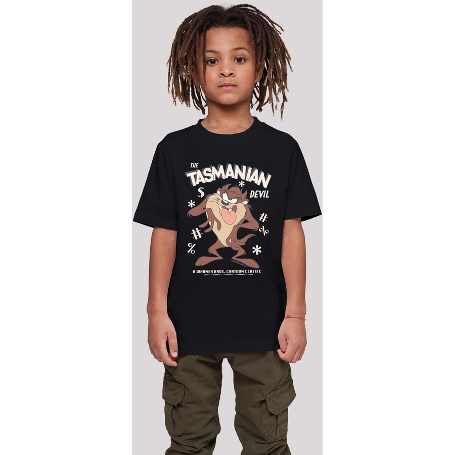 F4NT4STIC T-Shirt Looney Tunes Taz Vintage Tasmanian Devil Cartoon schwarz