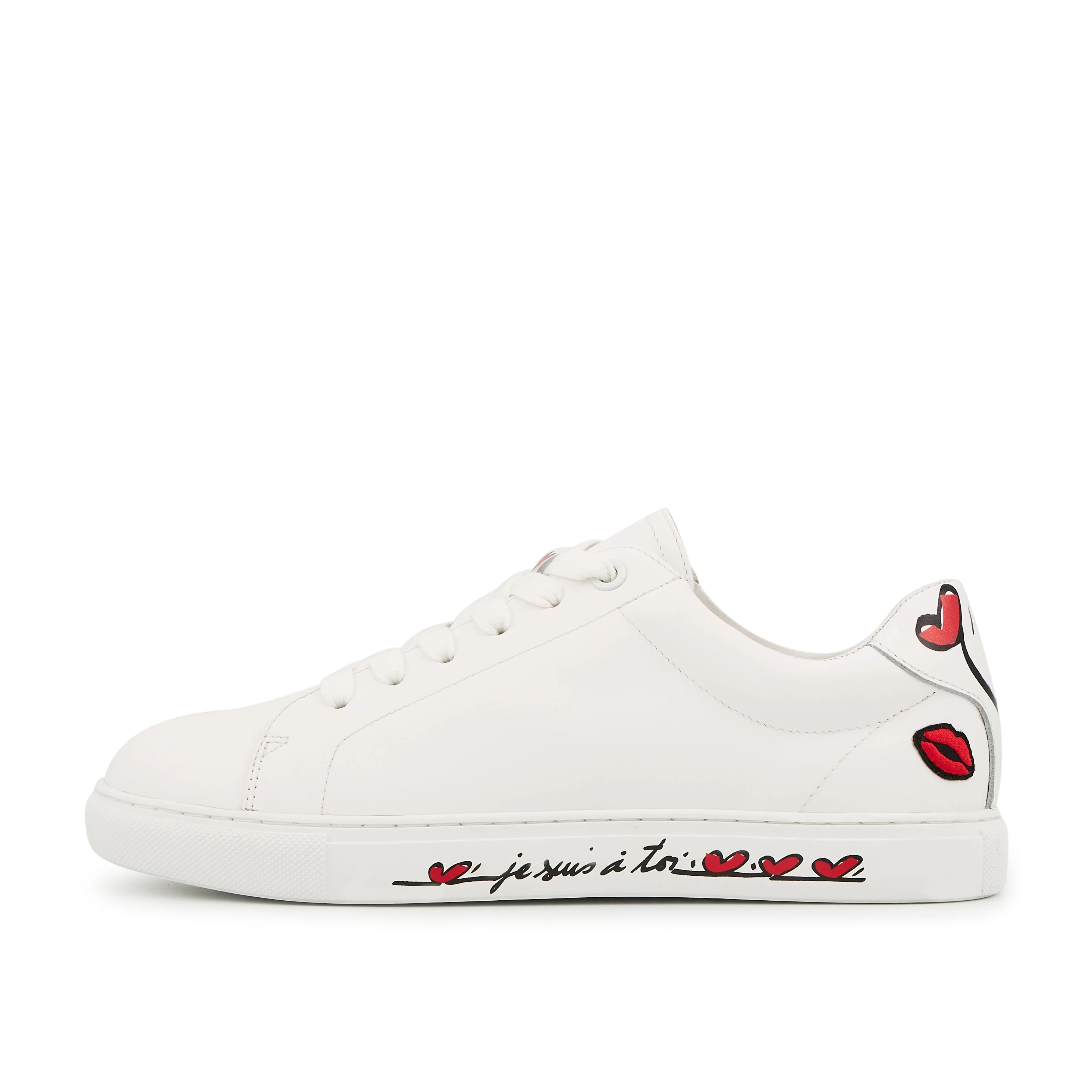 SIMONE IN LOVE A TOI - Sneakers en cuir | Blanc