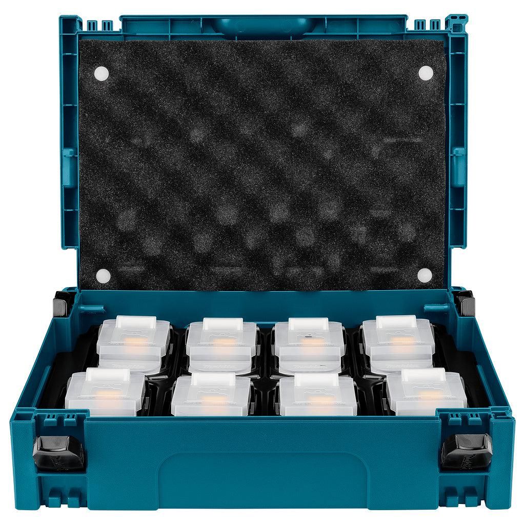Makita 839742-7 kofferinzet/inlay met 8xBL1850B Accuplekken