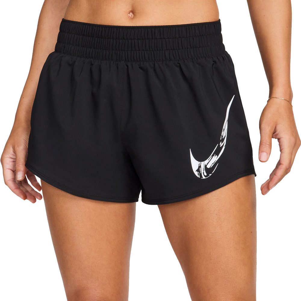 Nike Dri-Fit One Swoosh Shorts Damen schwarz