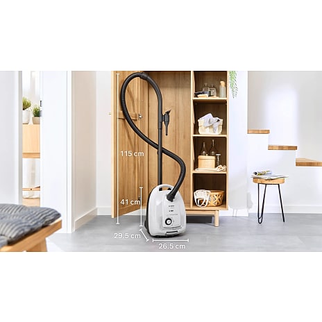Bosch støvsuger med pose BGL38WH2 - hvid