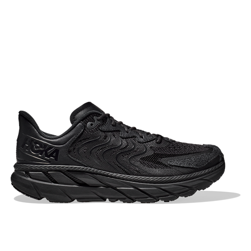 Hoka Clifton LS Sneakers, Black/Asphalt, 42 2/3