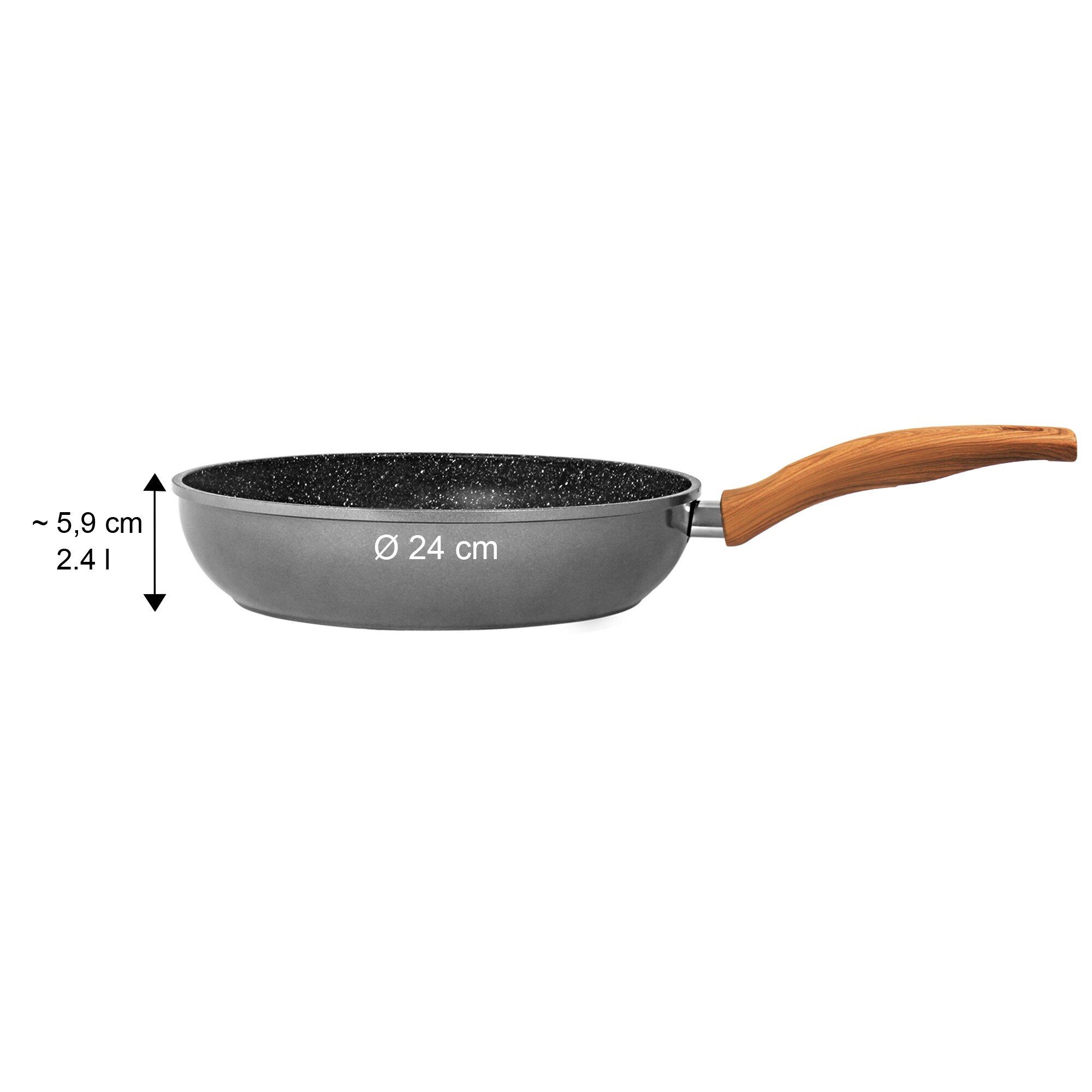 STONELINE® Back to Nature Schmorpfanne 24 cm
