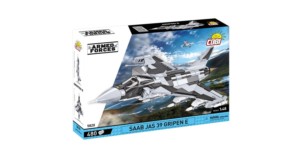 COBIArmed Forces - Saab JAS 39 Gripen E Constructiespeelgoed  (Schaal 1:48)