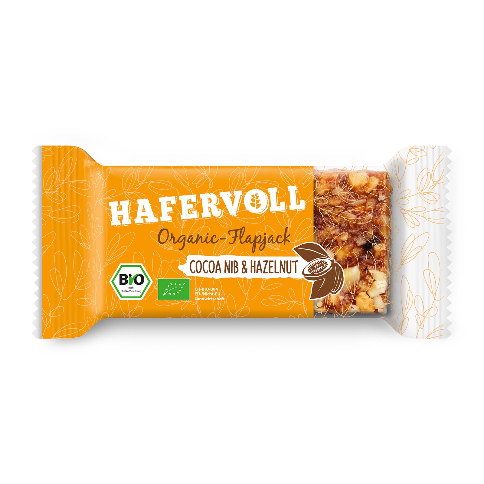 Hafervoll Bio Organic Flapjack Cocoa Nib & Hazelnut