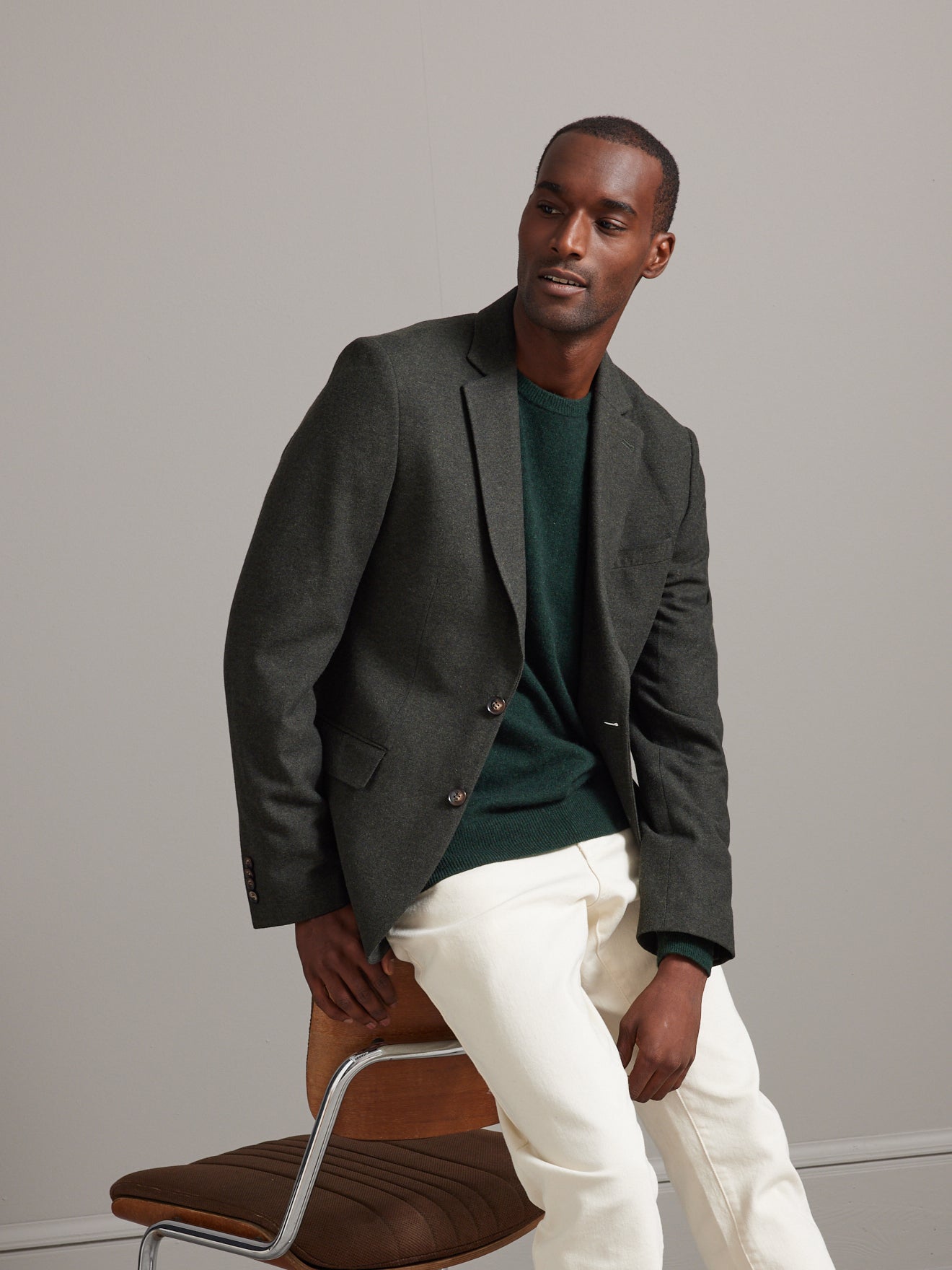Blazer tissu caviar homme