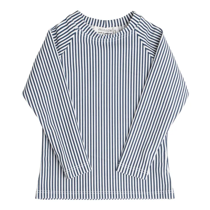 Minnow T-shirt Anti-UV Rayé | Bleu marine