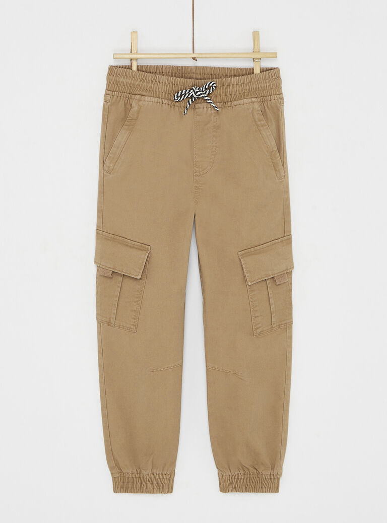 Pantalon havane esprit cargo pour garçon