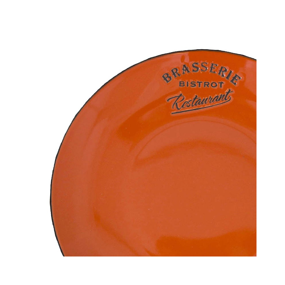 Assiettes colorées brasserie bistrot (lot de 12)