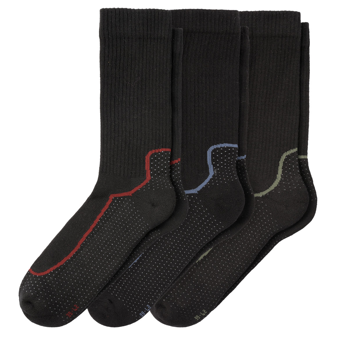 VanVaan 3 Paar Herren Trekking-Socken im Set schwarz