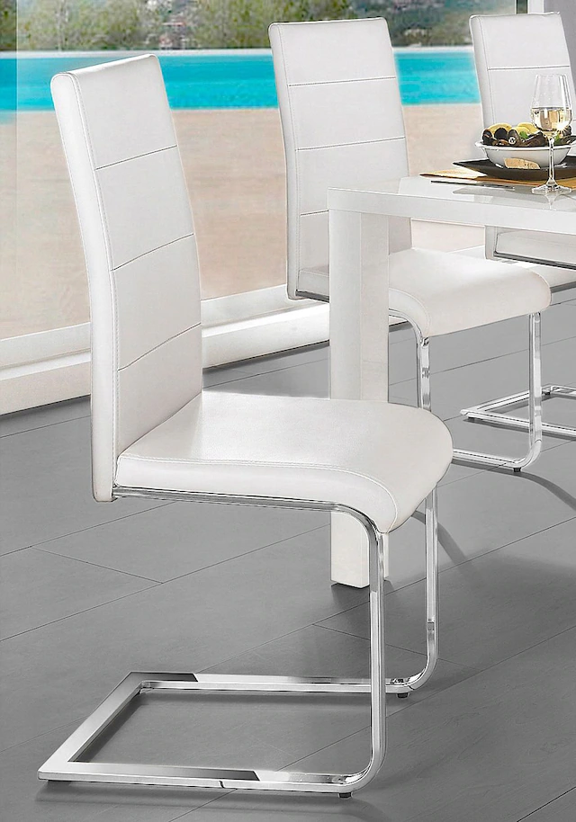 INOSIGN Freischwinger »Josy« (Set) 2 Stk.Bezug in Kunstleder, verchromtes Metallgestell