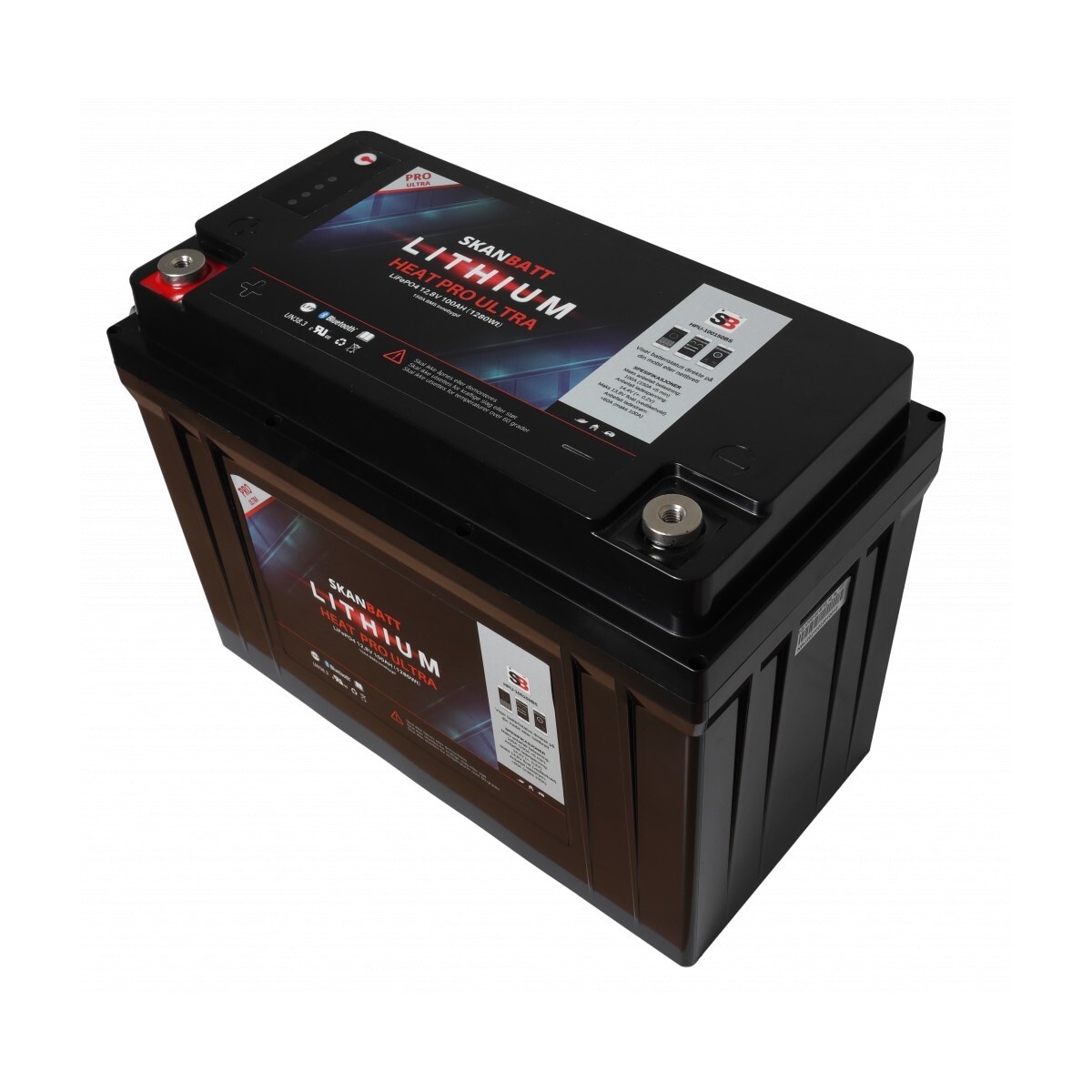 SKANBATT Lithium HEAT PRO  Ultra  12V 100AH - CAN Bus - 300A (