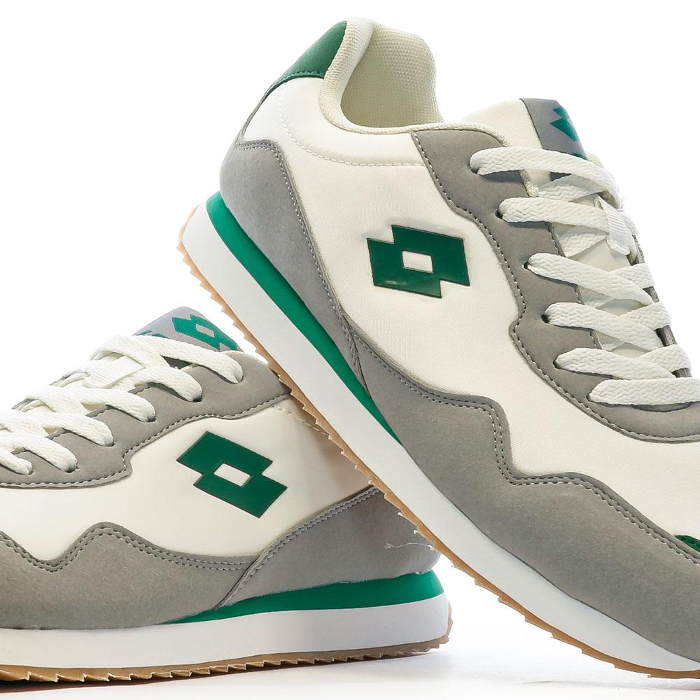 Lotto Baskets Blanches/Vert Homme Lotto Twenty 2