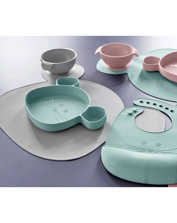 Tisch-Set LITTLE CHUMS – MOUSE in grau