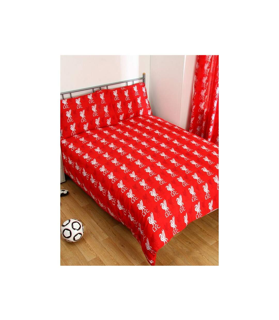 Liverpool FC - Parure de lit (Rouge / Rouge / Blanc / Blanc) - UTAG421