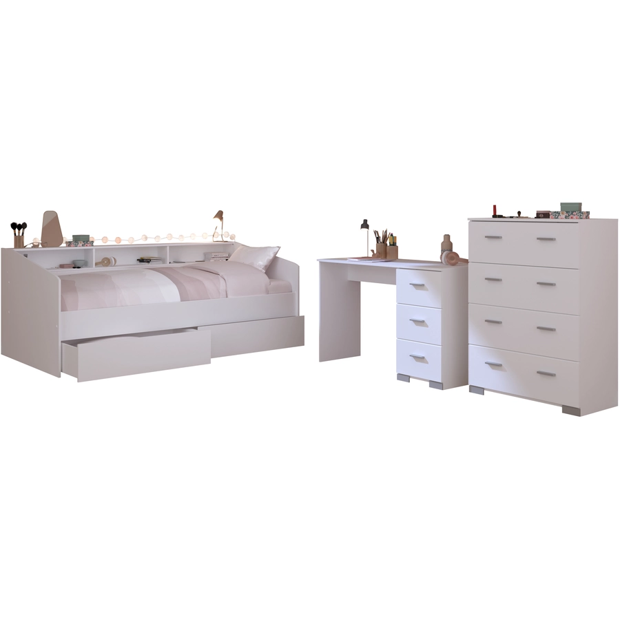 Parisot Kinderzimmer 4-tlg. Sleep 44 Weiß Weiß