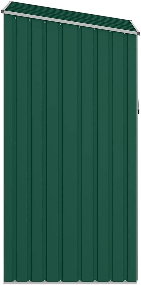 vidaXL Garten Brennholzlager Kaminholzunterstand Brennholzregal Unterstand Gerätehaus Gartenhaus Schuppen Grün 245x98x159cm Verzinkter Stahl