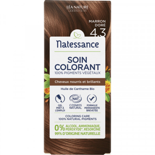 Soin colorant 100% pigments végétaux Natessance