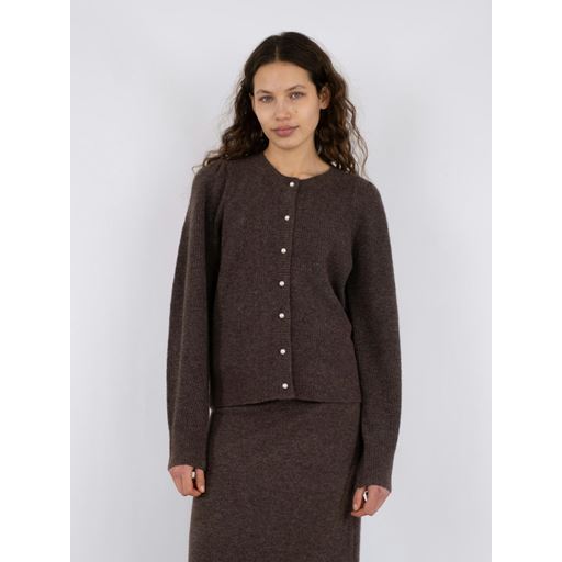 Neo Noir Nuna Knit Cardigan, Brown Melange, 34