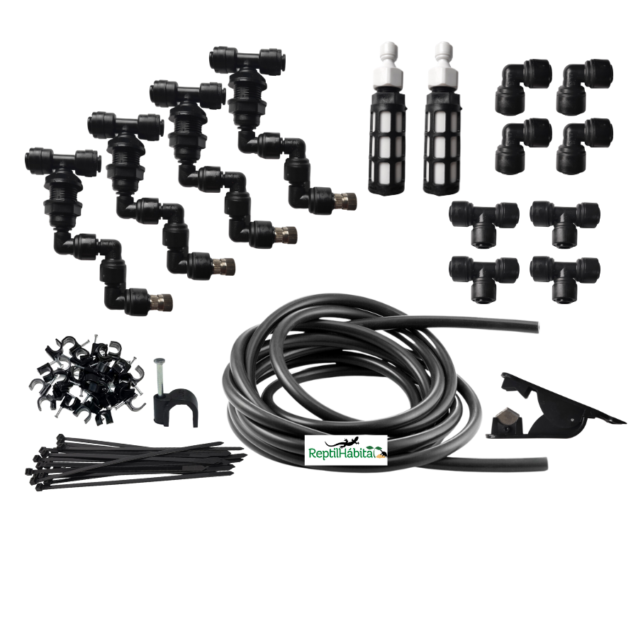 Sistema de chuva para habitat de répteis