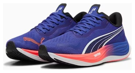Chaussures Running Puma Velocity Nitro 3 Bleu / Rose Homme