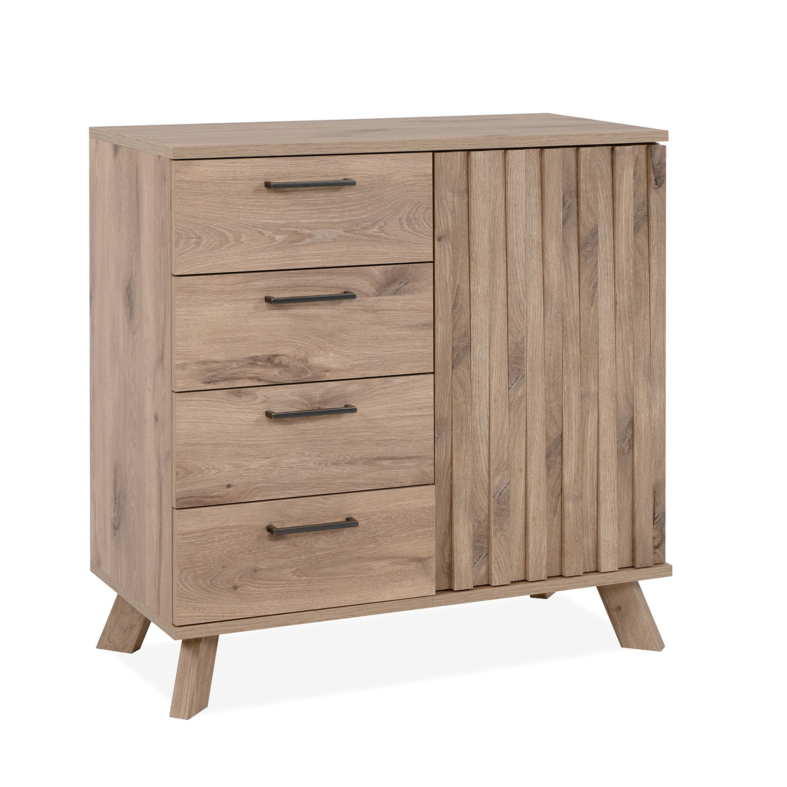 Kommode WELLINGTON - Schwedeneiche - 84,5 cm breit