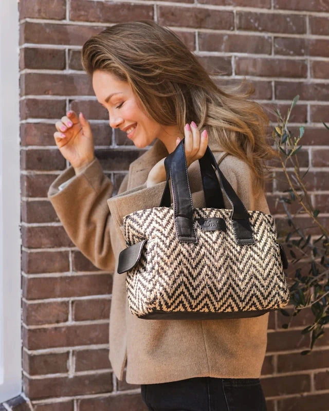 Chabo Romio Jaquard Handbag Black
