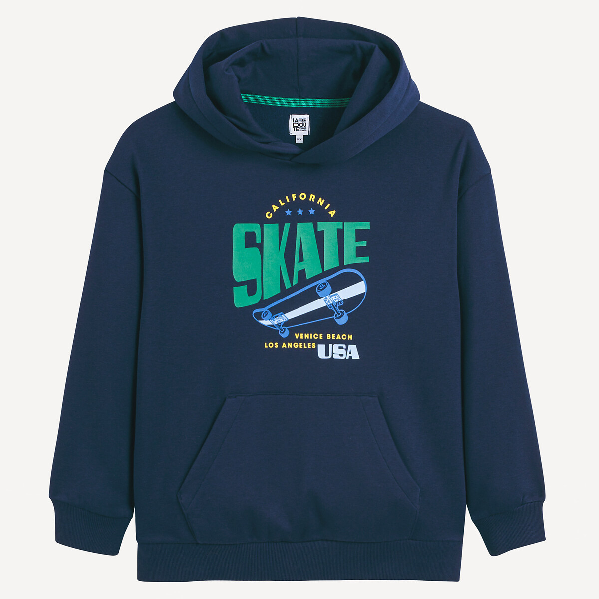 COLEÇÕES LA REDOUTE<br>Moletom oversized com estampa de skate, em fleece