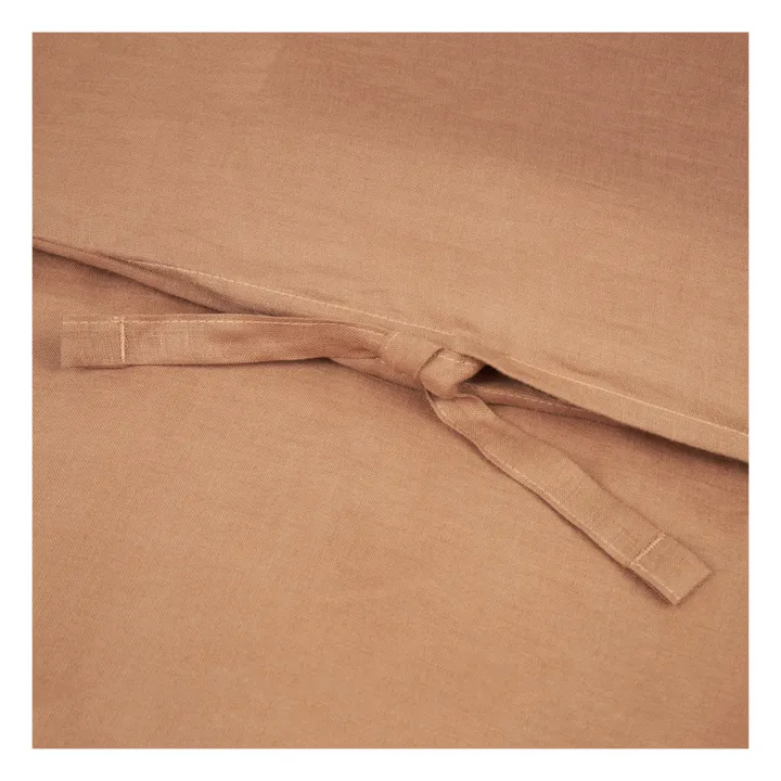 Nobodinoz Housse de couette - Lin Français | Noisette
