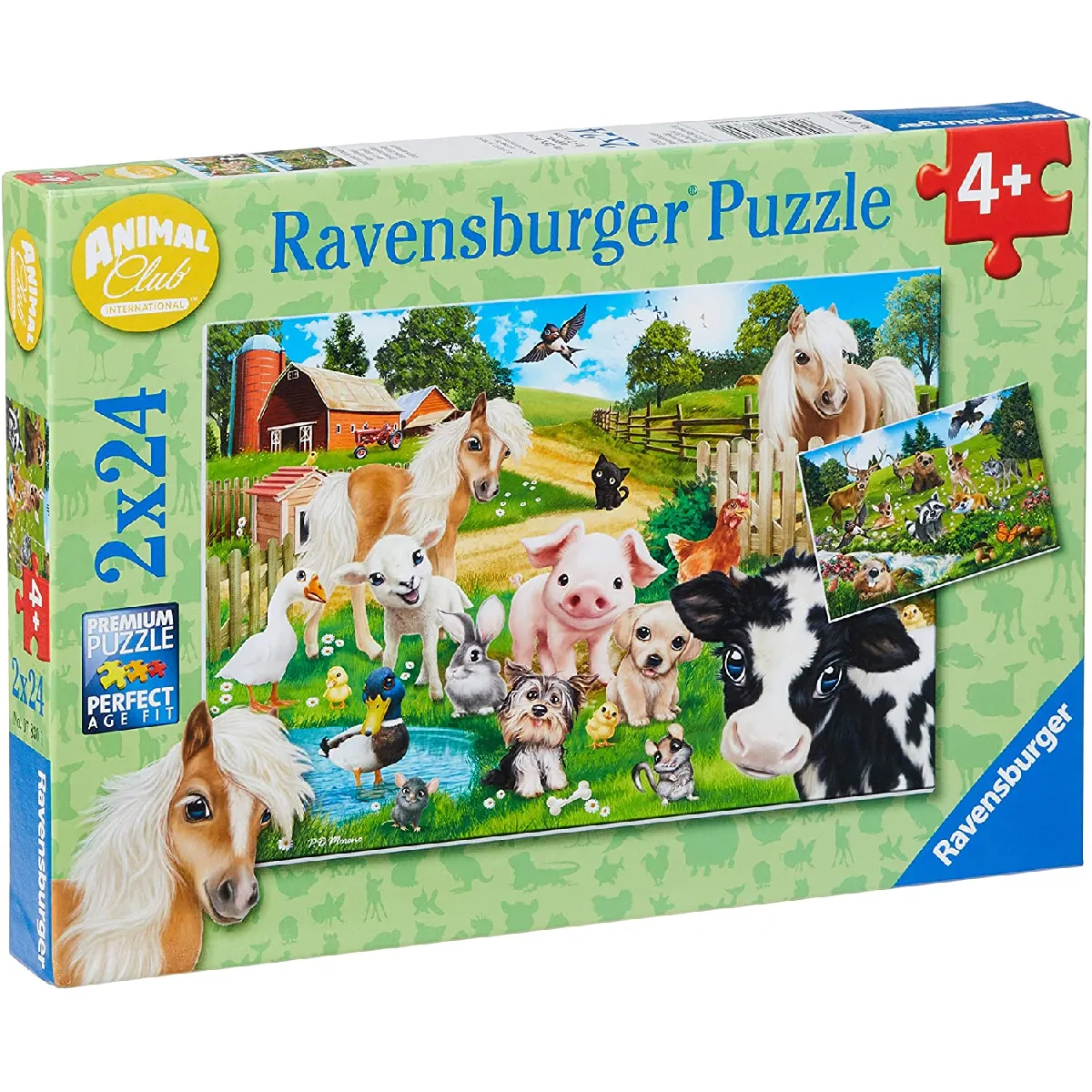 Puzzle 2 x 24 pièces - Animal Club