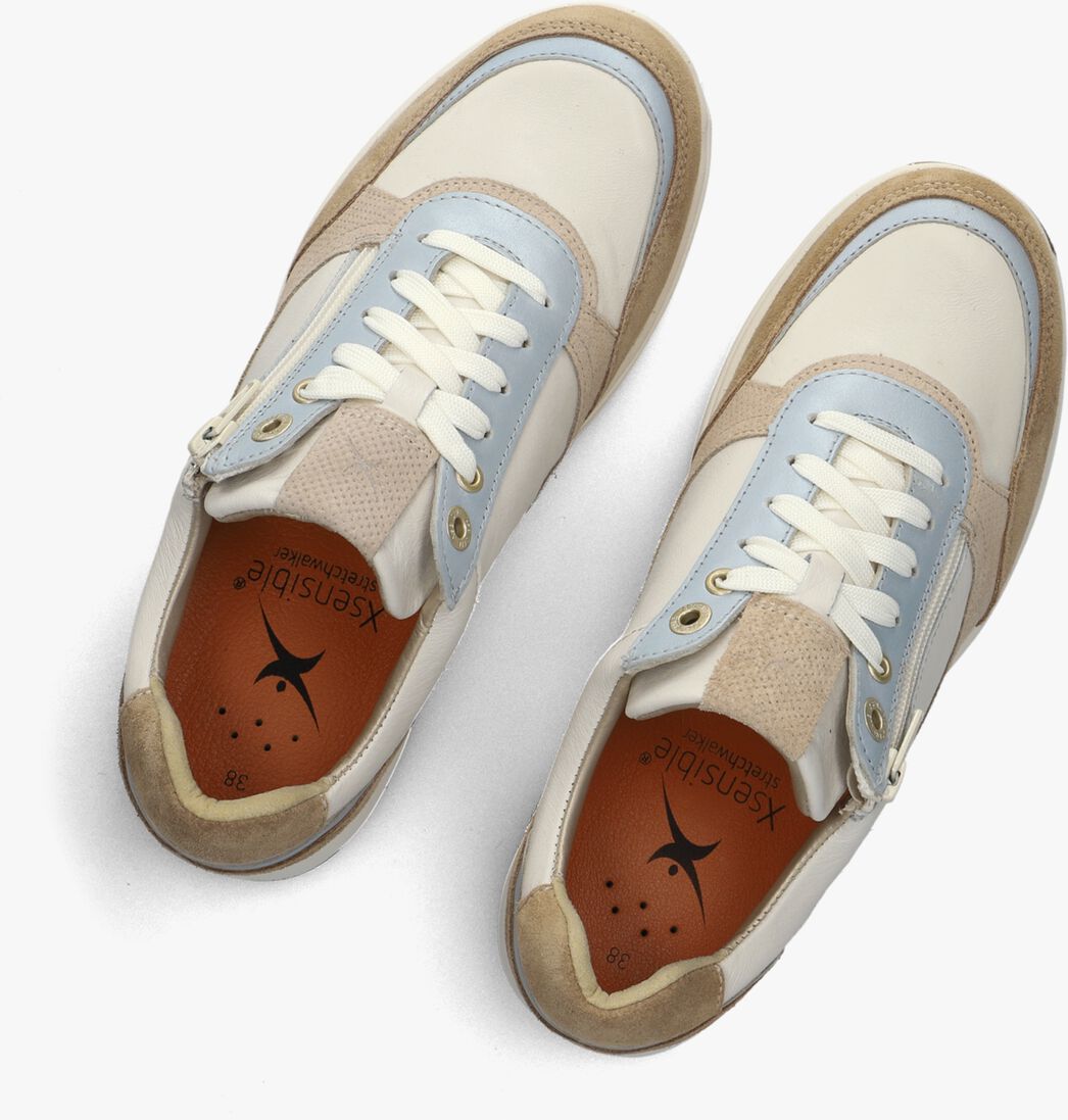 beige xsensible lage sneakers pristina
