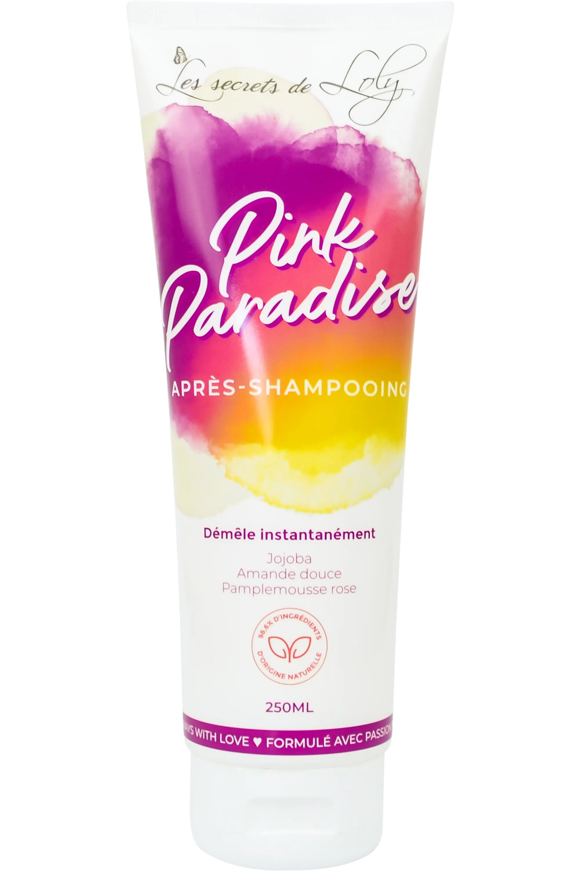 Les Secrets de Loly Après-shampoing démêlant Pink Paradise-250 ml
