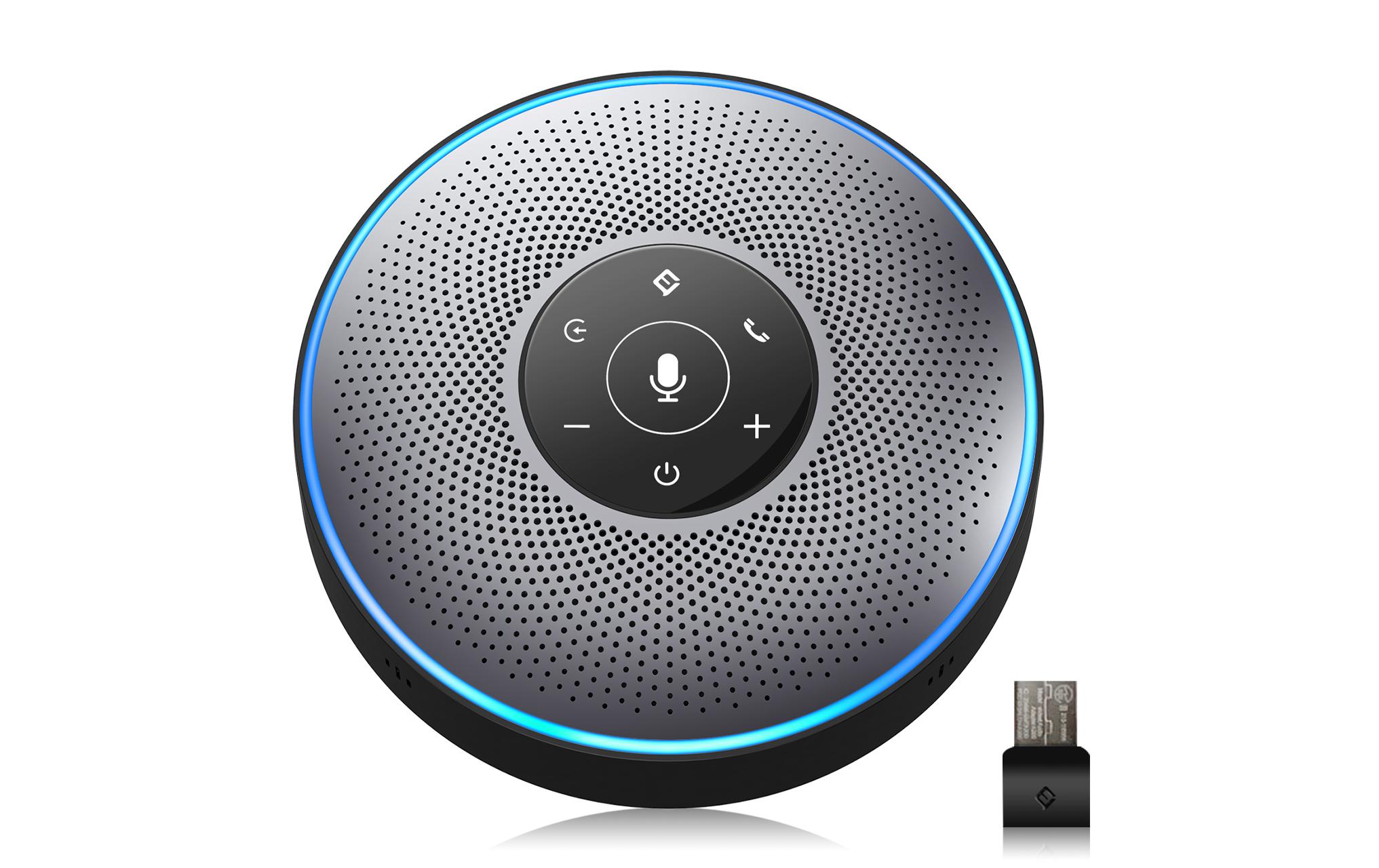 Speakerphone OfficeCore M2 USB Grau, mit Bluetooth Dongle<br>EMeet OfficeCore M2 USB Speakerphone mit Bluetooth Dongle