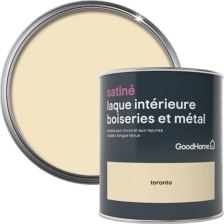 Laque boiseries et métal GoodHome Toronto Satin 0,75L
