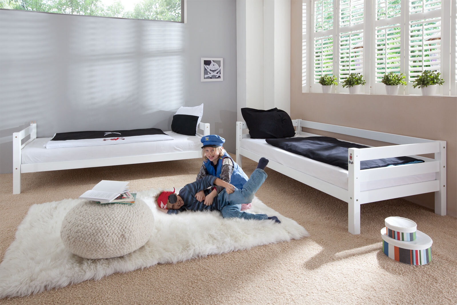 Etagenbett 90 x 200 cm weiß