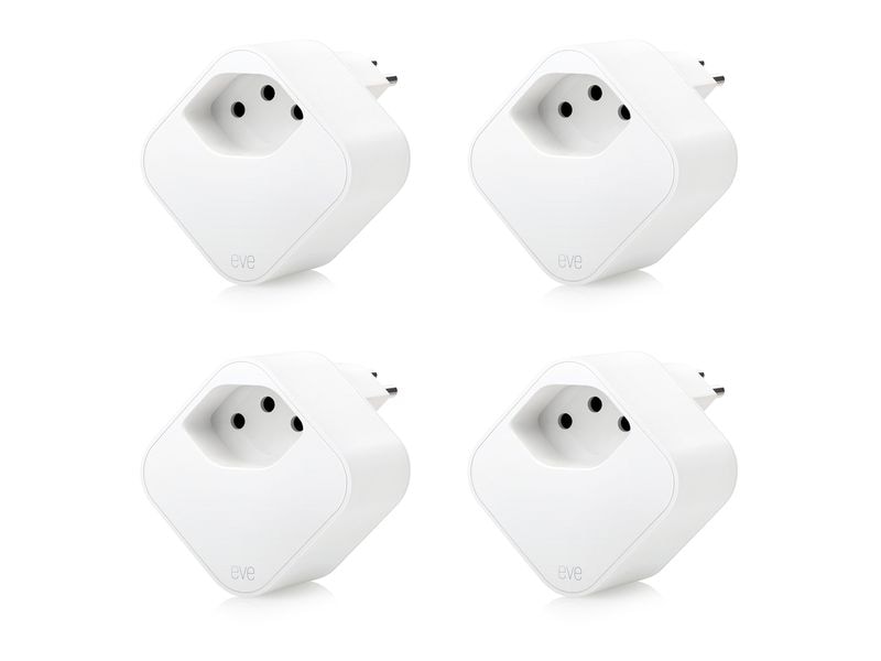Eve Systems Smart Home Steckdose Eve Energy 4 Stk. Smarte Steckdose mit Verbrauchsmessung