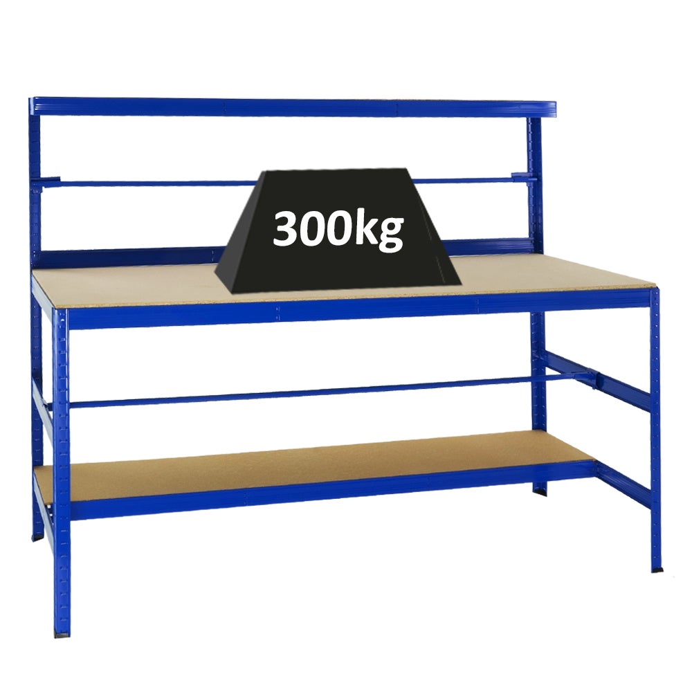 PROREGAL Tiger paktafel HxBxD 150 x 180 x 75 cm Draagvermogen 300 kg Blauw