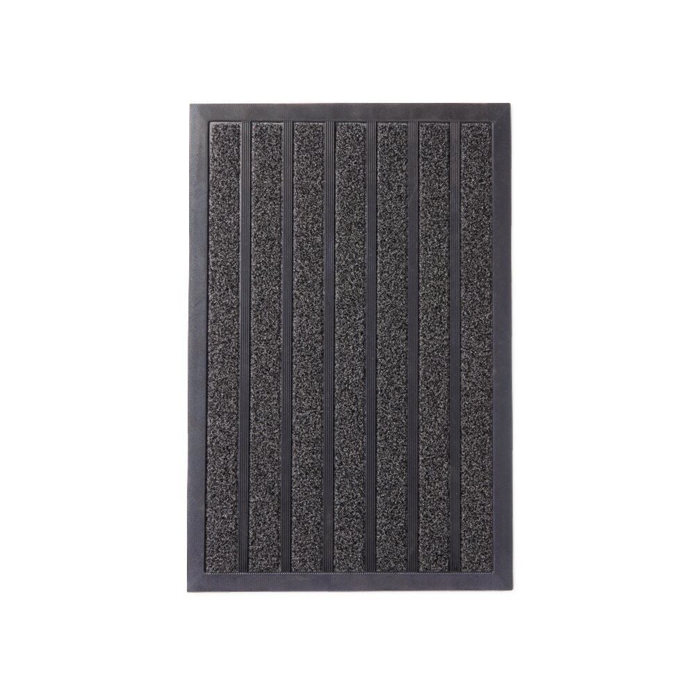 Tapis extérieur abrité antidérapant noir 40x60cm